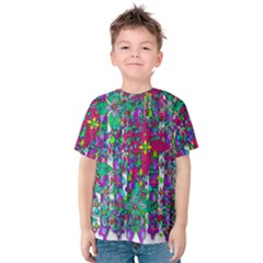 Sunny Roses In Rainy Weather Pop Art Kids  Cotton Tee