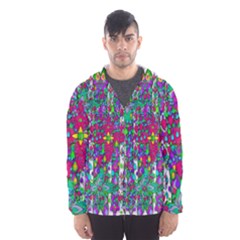 Sunny Roses In Rainy Weather Pop Art Hooded Wind Breaker (men) by pepitasart