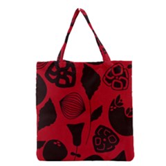 Congregation Of Floral Shades Pattern Grocery Tote Bag by Simbadda