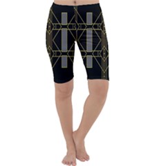 Simple Art Deco Style  Cropped Leggings  by Simbadda