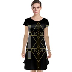 Simple Art Deco Style  Cap Sleeve Nightdress by Simbadda