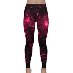 Picture Of Love In Magenta Declaration Of Love Classic Yoga Leggings by Simbadda