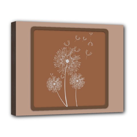 Dandelion Frame Card Template For Scrapbooking Deluxe Canvas 20  X 16   by Simbadda