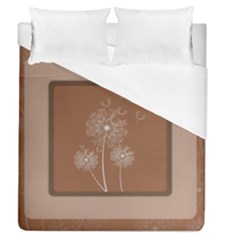 Dandelion Frame Card Template For Scrapbooking Duvet Cover (queen Size)