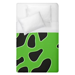 Black Green Abstract Shapes A Completely Seamless Tile Able Background Duvet Cover (single Size)