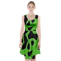 Black Green Abstract Shapes A Completely Seamless Tile Able Background Racerback Midi Dress View1