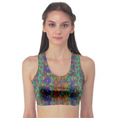 Sea Of Mermaids Sports Bra by pepitasart