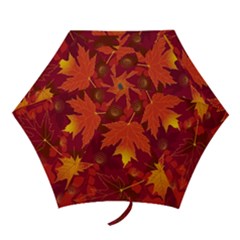 Autumn Leaves Fall Maple Mini Folding Umbrellas by Simbadda