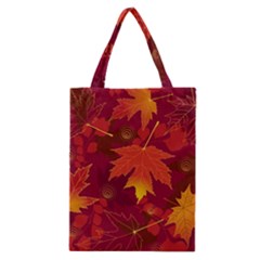 Autumn Leaves Fall Maple Classic Tote Bag by Simbadda