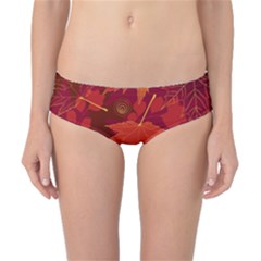 Autumn Leaves Fall Maple Classic Bikini Bottoms by Simbadda