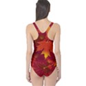 Autumn Leaves Fall Maple One Piece Swimsuit View2