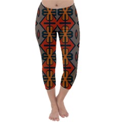 Seamless Pattern Digitally Created Tilable Abstract Capri Winter Leggings  by Simbadda