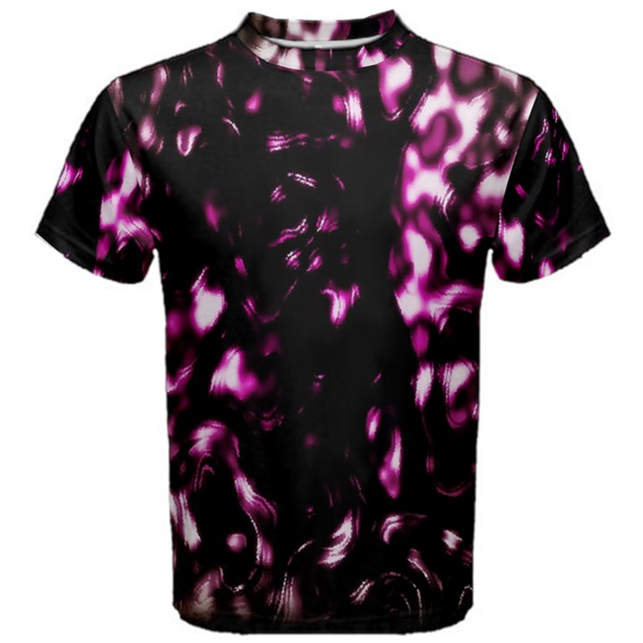 Background Structure Magenta Brown Men s Cotton Tee