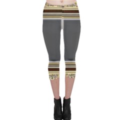 Fractal Classic Baroque Frame Capri Leggings  by Simbadda