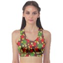 Star Abstract Multicoloured Stars Background Pattern Sports Bra View1