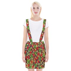 Star Abstract Multicoloured Stars Background Pattern Suspender Skirt by Simbadda