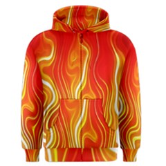 Fire Flames Abstract Background Men s Zipper Hoodie by Simbadda