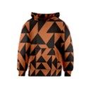 Brown Triangles Background Kids  Pullover Hoodie View1