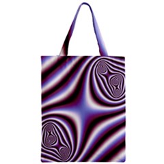 Fractal Background With Curves Created From Checkboard Zipper Classic Tote Bag by Simbadda