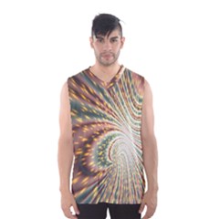 Vortex Glow Abstract Background Men s Basketball Tank Top by Simbadda