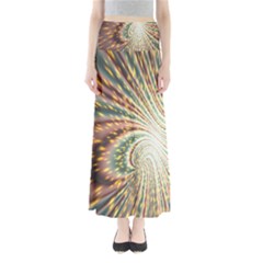 Vortex Glow Abstract Background Maxi Skirts by Simbadda