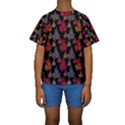 Leaves Pattern Background Kids  Short Sleeve Swimwear View1