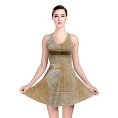 Texture Of Ceramic Tile Reversible Skater Dress by Simbadda