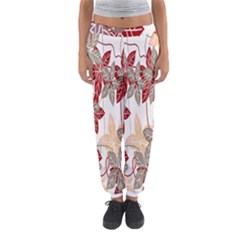 Floral Pattern Background Women s Jogger Sweatpants by Simbadda