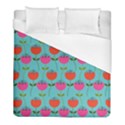 Tulips Floral Background Pattern Duvet Cover (Full/ Double Size) View1