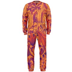 Floral Pattern Onepiece Jumpsuit (men)  by Valentinaart