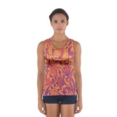 Floral Pattern Women s Sport Tank Top  by Valentinaart