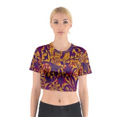 Floral Pattern Cotton Crop Top by Valentinaart