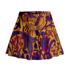 Floral Pattern Mini Flare Skirt by Valentinaart