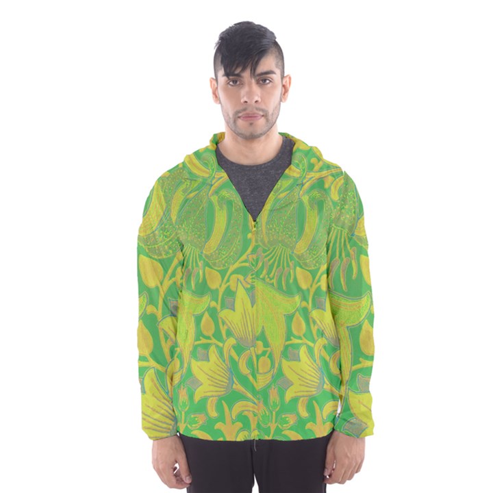 Floral pattern Hooded Wind Breaker (Men)