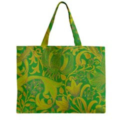 Floral Pattern Zipper Mini Tote Bag by Valentinaart