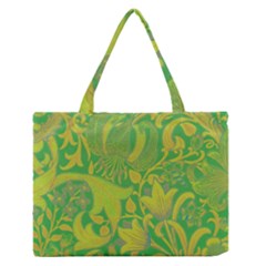 Floral Pattern Medium Zipper Tote Bag by Valentinaart