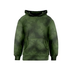 Vintage Camouflage Military Swatch Old Army Background Kids  Pullover Hoodie by Simbadda