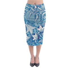 Floral Pattern Midi Pencil Skirt by Valentinaart