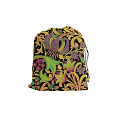 Floral pattern Drawstring Pouches (Medium) 