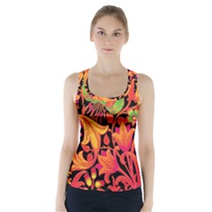 Floral pattern Racer Back Sports Top