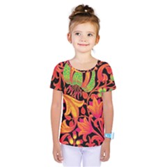 Floral pattern Kids  One Piece Tee