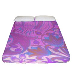 Floral Pattern Fitted Sheet (king Size) by Valentinaart