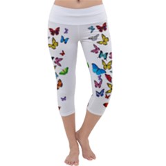 Butterflies  Capri Yoga Leggings by GabriellaDavid