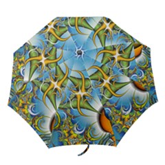 Random Fractal Background Image Folding Umbrellas