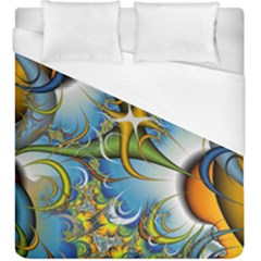 Random Fractal Background Image Duvet Cover (King Size)