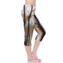 Fall Forest Artistic Background Capri Leggings  View4