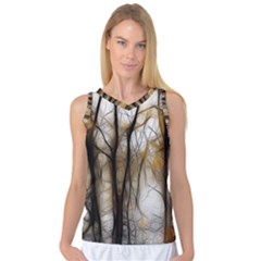 Fall Forest Artistic Background Women s Basketball Tank Top by Simbadda