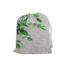 Plants Over Wall Drawstring Pouches (large)  by dflcprints