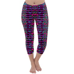 Raining Rain And Mermaid Shells Pop Art Capri Winter Leggings 