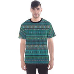 Black Ethnic Colorful Pattern Africa Art Men s Sport Mesh Tee